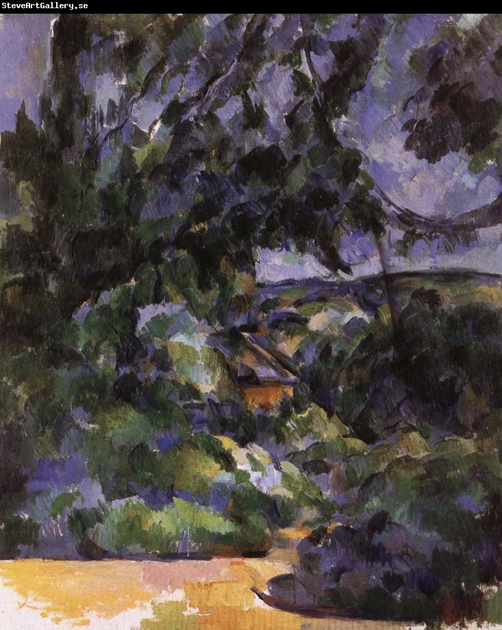 Paul Cezanne blue landscape